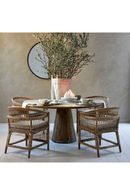 Round Oak Pedestal Dining Table | Rivièra Maison Siroko Beach | Dutchfurniture.com