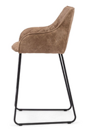 Quilted Leather Counter Stool | Rivièra Maison Frisco Drive | Dutchfurniture.com