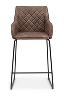 Quilted Leather Counter Stool | Rivièra Maison Frisco Drive | Dutchfurniture.com