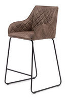 Quilted Leather Counter Stool | Rivièra Maison Frisco Drive | Dutchfurniture.com