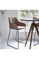 Quilted Leather Counter Stool | Rivièra Maison Frisco Drive | Dutchfurniture.com