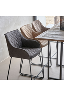 Quilted Leather Counter Stool | Rivièra Maison Frisco Drive | Dutchfurniture.com