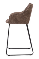 Quilted Leather Counter Stool | Rivièra Maison Frisco Drive | Dutchfurniture.com