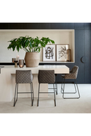 Quilted Leather Counter Stool | Rivièra Maison Frisco Drive | Dutchfurniture.com