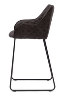 Quilted Leather Counter Stool | Rivièra Maison Frisco Drive | Dutchfurniture.com