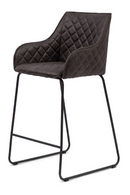 Quilted Leather Counter Stool | Rivièra Maison Frisco Drive | Dutchfurniture.com