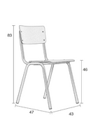 Black Dining Chairs (4) | Zuiver Back To School | DutchFurniture.com