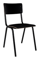 Black Dining Chairs (4) | Zuiver Back To School | DutchFurniture.com