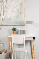 White Dining Chairs (2) | Zuiver Back To School | DutchFurniture.com