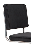 Black Rib Upholstered Dining Chairs (2) | Zuiver Ridge Kink | DutchFurniture.com