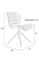 Brown Leather Dining Chairs (2) | Zuiver OMG LL | Dutchfurniture.com