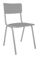 Gray Dining Chairs (4) | Zuiver Back To School | DutchFurniture.com
