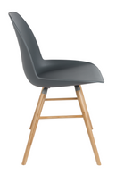 Dark Molded Gray Dining Chairs (2) | Zuiver Albert Kuip | OROA TRADE