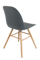 Dark Molded Gray Dining Chairs (2) | Zuiver Albert Kuip | OROA TRADE
