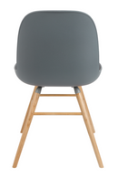 Dark Molded Gray Dining Chairs (2) | Zuiver Albert Kuip | OROA TRADE
