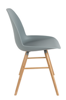 Gray Molded Dining Chairs (2) | Zuiver Albert Kuip | Dutchfurniture.com