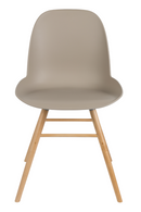 Taupe Molded Dining Chairs (2) | Zuiver Albert Kuip | OROA TRADE