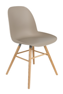 Taupe Molded Dining Chairs (2) | Zuiver Albert Kuip | OROA TRADE