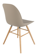 Taupe Molded Dining Chairs (2) | Zuiver Albert Kuip | OROA TRADE
