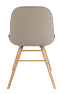 Taupe Molded Dining Chairs (2) | Zuiver Albert Kuip | OROA TRADE