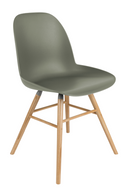 Green Molded Dining Chairs (2) | Zuiver Albert Kuip | Dutchfurniture.com