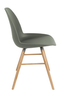 Green Molded Dining Chairs (2) | Zuiver Albert Kuip | Dutchfurniture.com