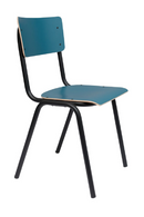 Matte Blue Dining Chairs (2) | Zuiver Back To School | DutchFurniture.com