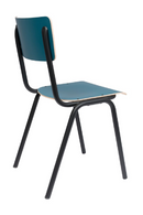 Matte Blue Dining Chairs (2) | Zuiver Back To School | DutchFurniture.com