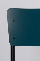 Matte Blue Dining Chairs (2) | Zuiver Back To School | DutchFurniture.com