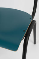 Matte Blue Dining Chairs (2) | Zuiver Back To School | DutchFurniture.com