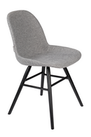 Gray Upholstered Dining Chairs (2) | Zuiver Albert Kuip | DutchFurniture.com