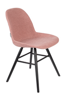 Pink Upholstered Dining Chairs (2) | Zuiver Albert Kuip | DutchFurniture.com