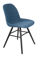 Blue Upholstered Dining Chairs (2) | Zuiver Albert Kuip | DutchFurniture.com