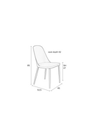 Modern Molded Dining Chairs (2) | DF Pip | Oroatrade.com