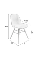 Contemporary Molded Dining Chairs (2) | Zuiver Albert | Dutchfurniture.com