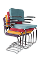 Modern Ribcord Dining Armchairs (2) | Zuiver Ridge | Dutchfurniture.com