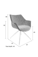 Brown Upholstered Armchairs (2) | Zuiver Doulton | DutchFurniture.com