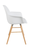 White Molded Dining Armchairs (2) | Zuiver Albert Kuip | OROA TRADE