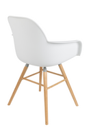 White Molded Dining Armchairs (2) | Zuiver Albert Kuip | OROA TRADE