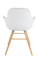 White Molded Dining Armchairs (2) | Zuiver Albert Kuip | OROA TRADE