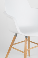 White Molded Dining Armchairs (2) | Zuiver Albert Kuip | OROA TRADE