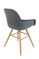 Dark Gray Molded Dining Armchairs (2) | Zuiver Albert Kuip  |  OROA TRADE