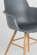 Dark Gray Molded Dining Armchairs (2) | Zuiver Albert Kuip  |  OROA TRADE