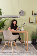 Taupe Molded Dining Chairs (2) | Zuiver Albert Kuip | DutchFurniture.com