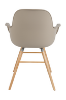 Taupe Molded Dining Chairs (2) | Zuiver Albert Kuip | DutchFurniture.com