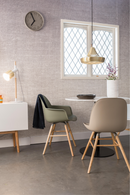 Green Molded Dining Armchairs (2) | Zuiver Albert Kuip | DutchFurniture.com