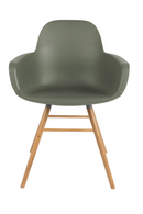 Green Molded Dining Armchairs (2) | Zuiver Albert Kuip | DutchFurniture.com