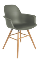 Green Molded Dining Armchairs (2) | Zuiver Albert Kuip | DutchFurniture.com