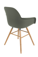Green Molded Dining Armchairs (2) | Zuiver Albert Kuip | DutchFurniture.com