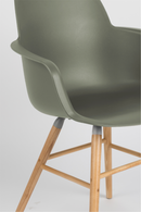 Green Molded Dining Armchairs (2) | Zuiver Albert Kuip | DutchFurniture.com